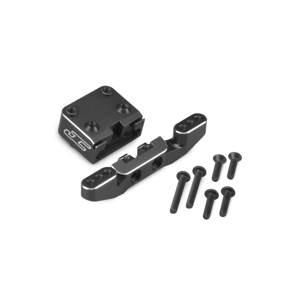 JConcepts B6.2/B6.3 Front Camber Link Bulkhead - Black (JC2568-2)