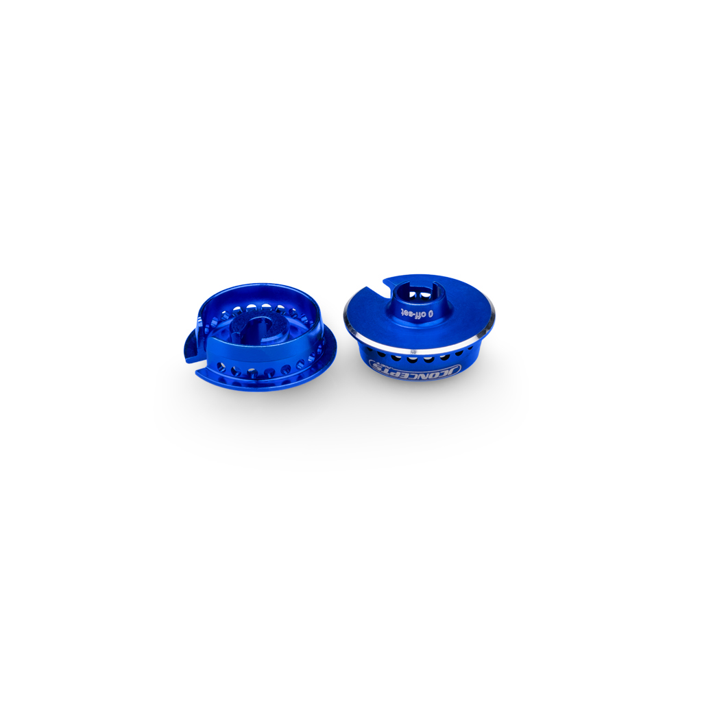 jConcepts  Fin 13mm Spring Cup 0mm Offset - Blue (JC2721-1)