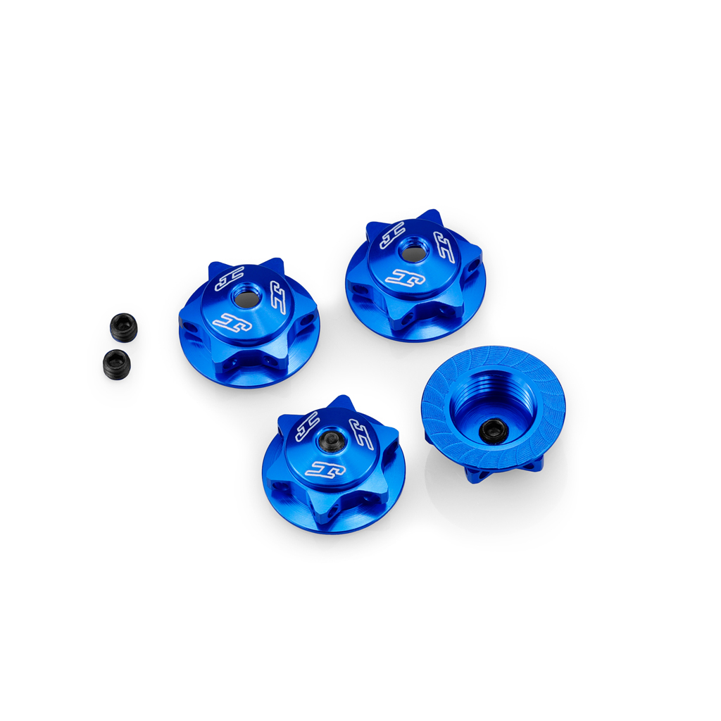 JConcepts 17mm Finnisher Serrated/Magnetic W/Nut (Blue) (JC2890-1)