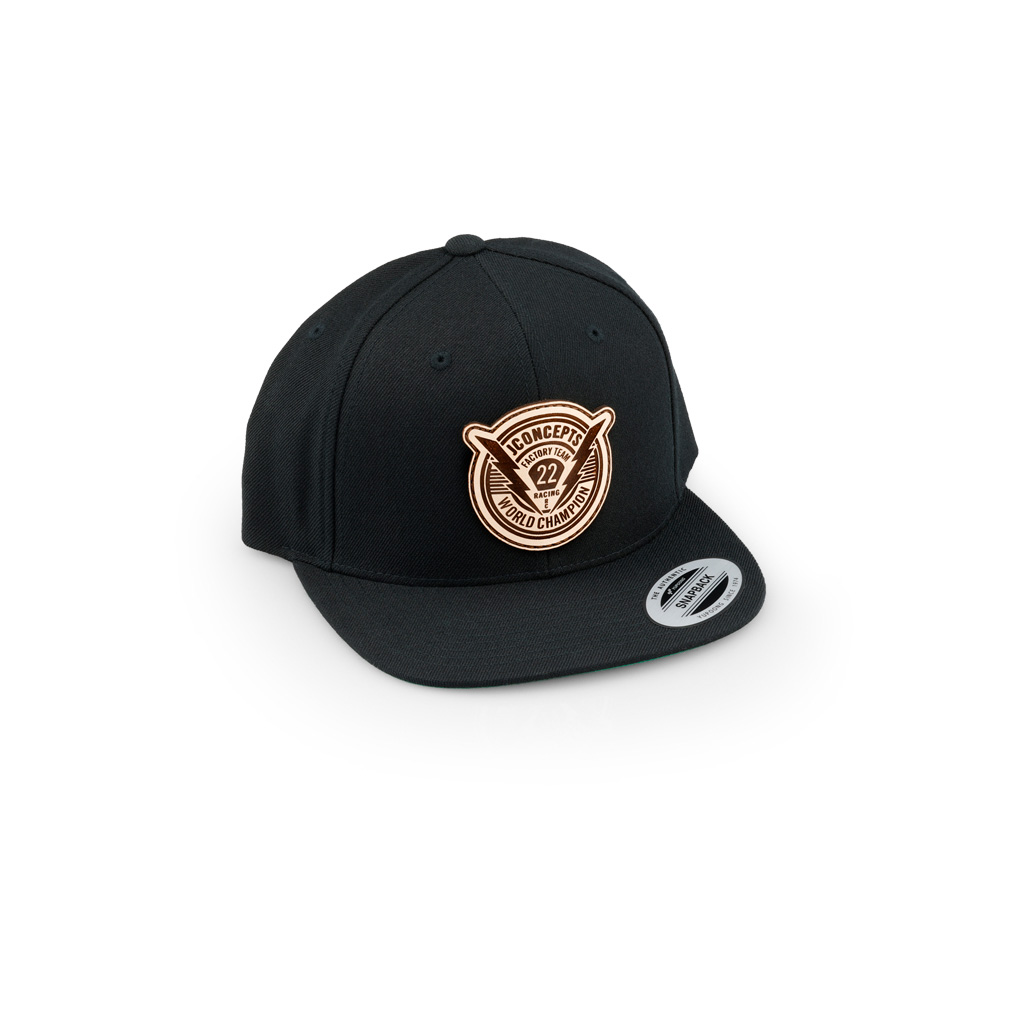 JConcepts Forward Pursuit 2022 Hat F/B Black (JC2974-B)