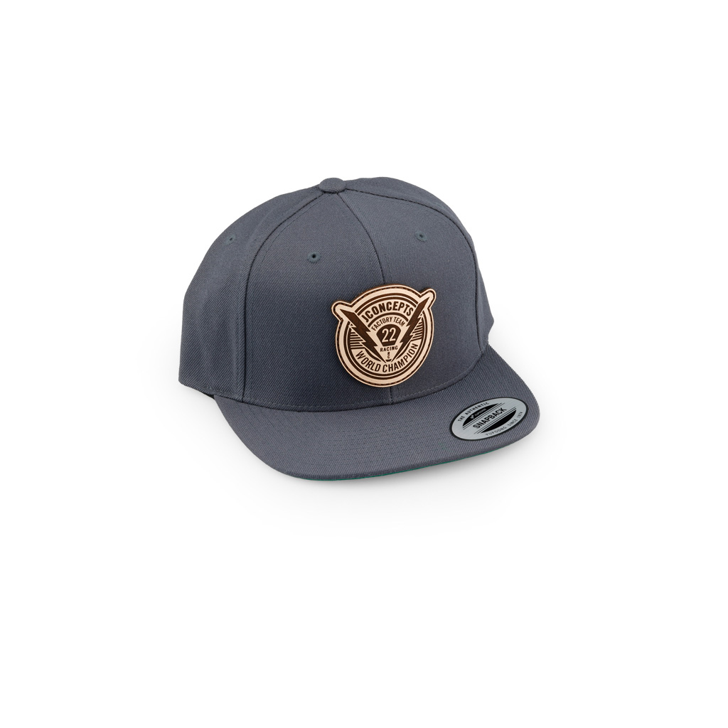 JConcepts Forward Pursuit 2022 Hat F/B Grey (JC2974-G)