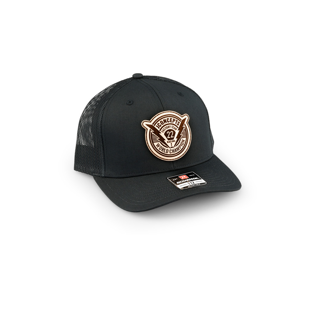 JConcepts Forward Pursuit 2022 Hat R/B Black (JC2974-RB)
