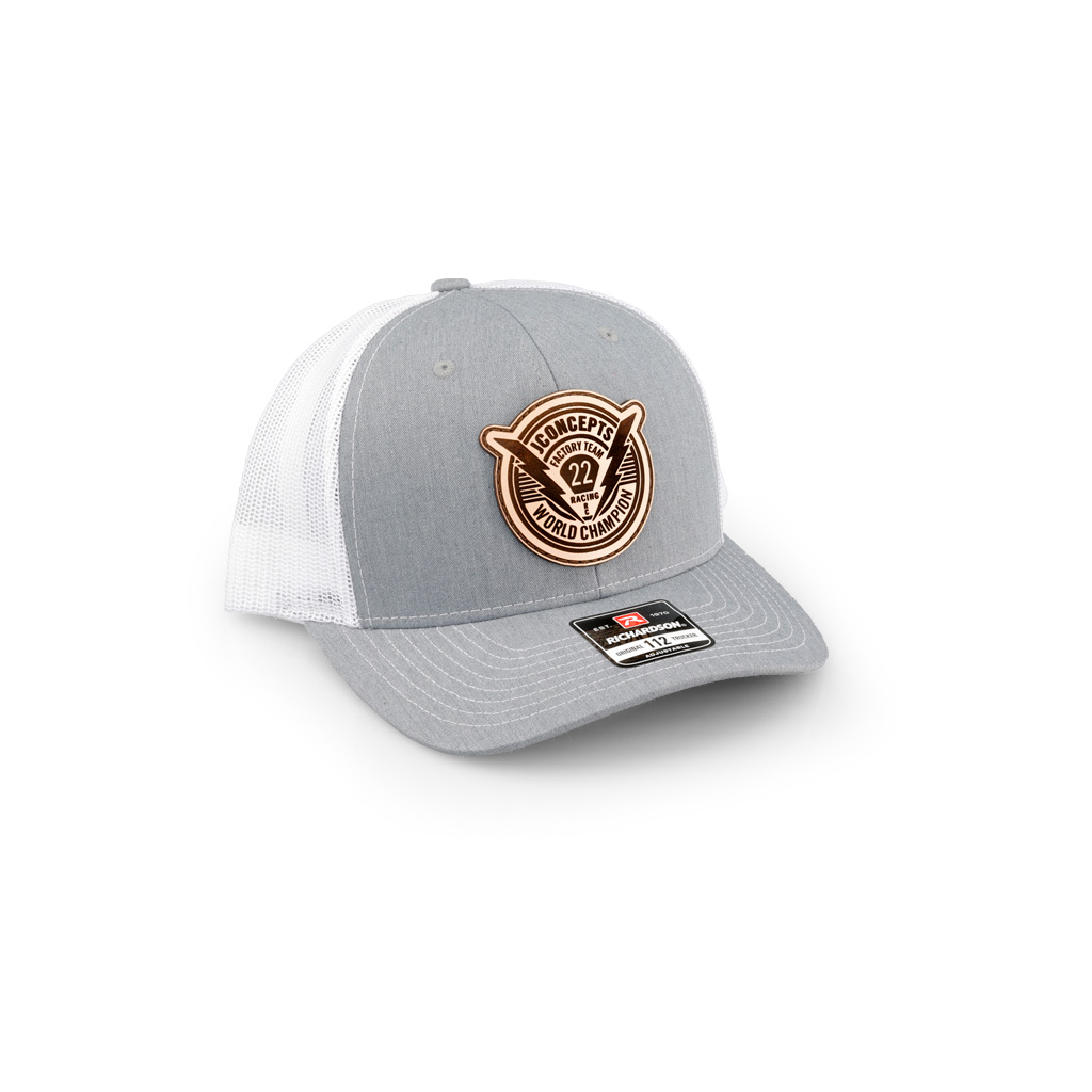 JConcepts Forward Pursuit 2022 Hat R/B Wh-Grey (JC2974-WG)