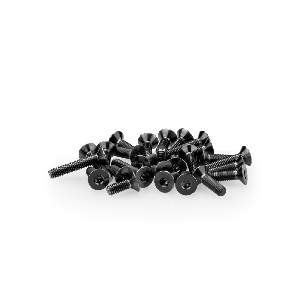 jConcepts B6.4 Ti Screw Set, Lower - Black (26pcs) (JC2996-2)