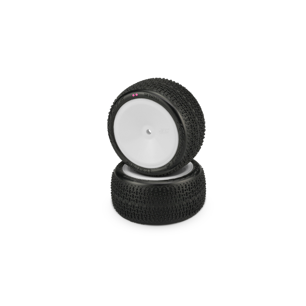 JConcepts Twin Pins, Pink-Pre-Mounted on 3348W Wheels (JC3190-101021)