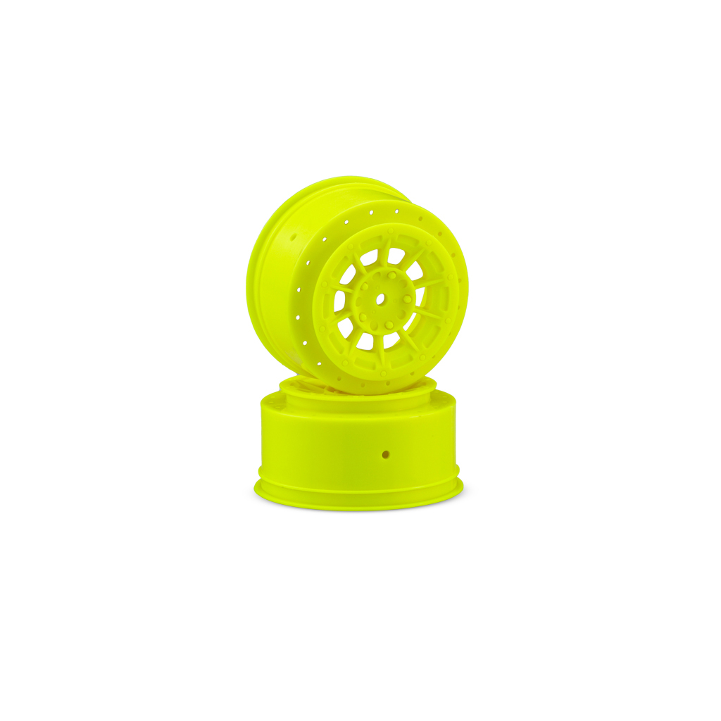 JConcepts Hazard-Losi Ten SCT-E.SCT-Nitro Wheel-Yellow-2pc (JC3352Y)