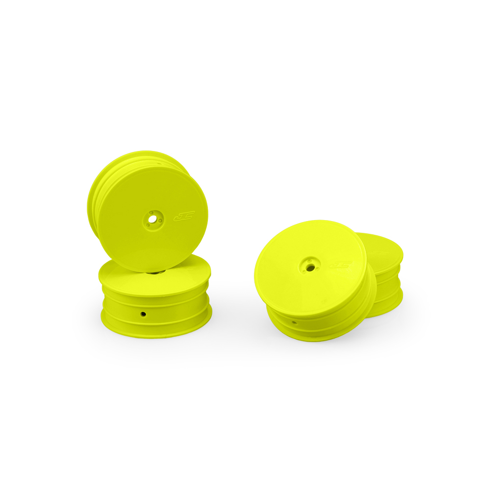 JConcepts Mono -TLR 22X-4,B74.1,XB4 Front Wheel (Yellow) 4pc (JC3353Y)