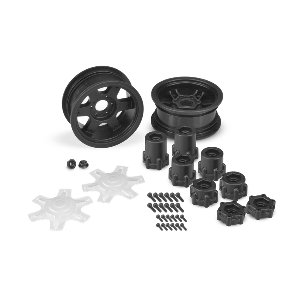 JConcepts Dragon-2.6&quot; Mega Truck Wheel-(Black)-2pc (JC3379B)
