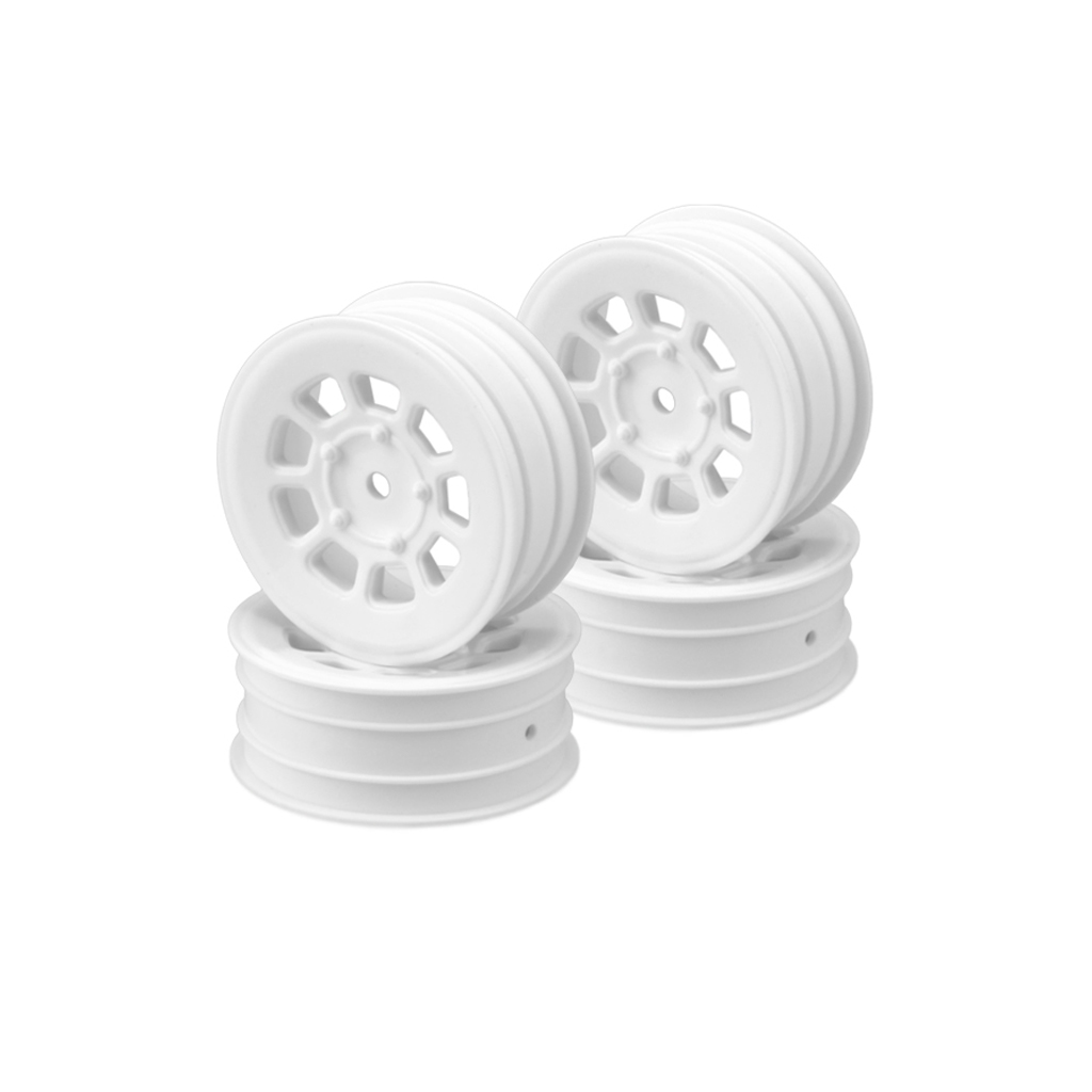 JConcepts 9 Shot-2.2&quot; Front Wheel (White)-4pc (JC3397W)