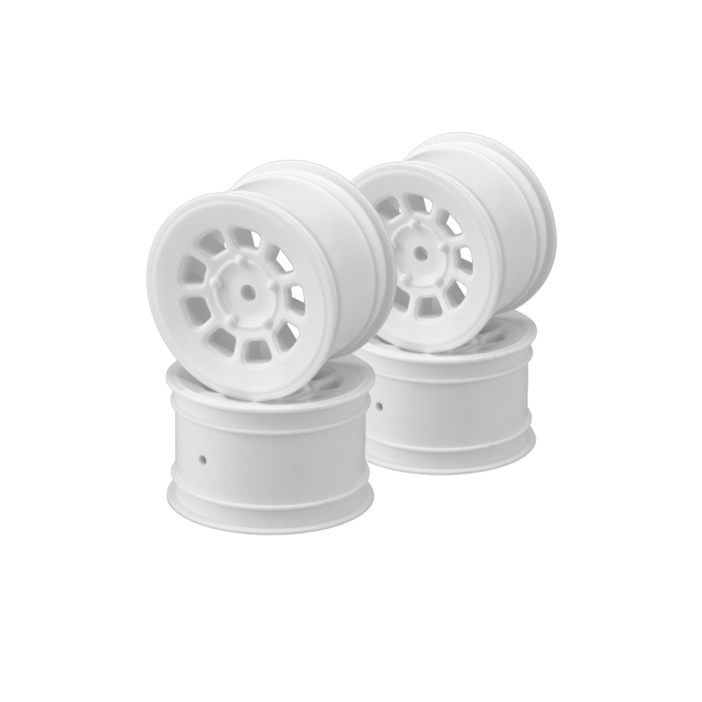 JConcepts 9 Shot-2.2&quot; Rear Wheel (White)-4pc (JC3398W)