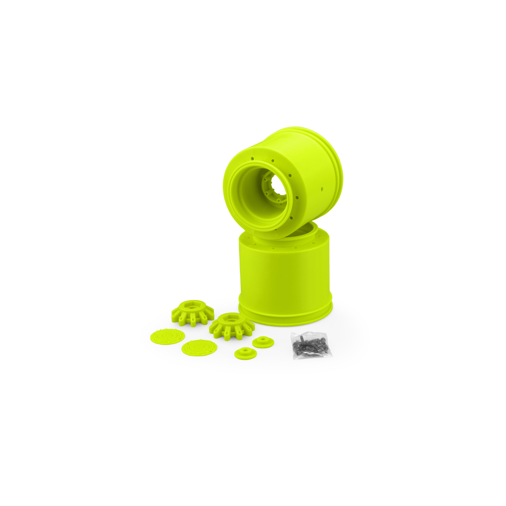 JConcepts Aggressor-2.6x3.8&quot; 17mm Hex Monster Truck wheel-Yl (JC3414Y)