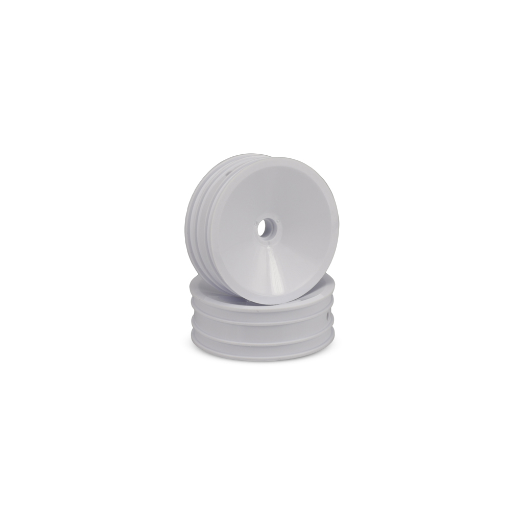 jConcepts Mono - 1.9&quot; RC10 Front Wheel - White (pr) (JC3437W)