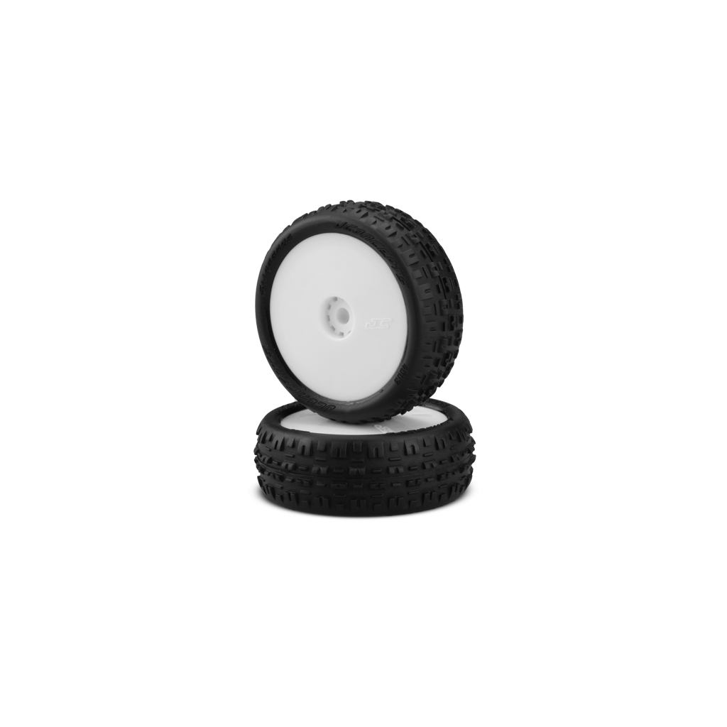 JConcepts Swagger - Pink Compound-Pre-mounted, White wheels (JC4003-101011)