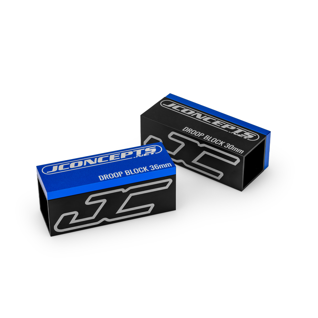 jConcepts Droop Block 30 x 36mm, 2pc - Black | Blue  (JC5019)