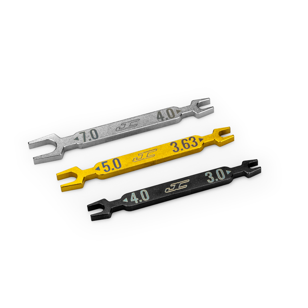 jConcepts Combo Open Wrench Set - 3pc (3,4,3.63,5,4,7mm) (JC5024)