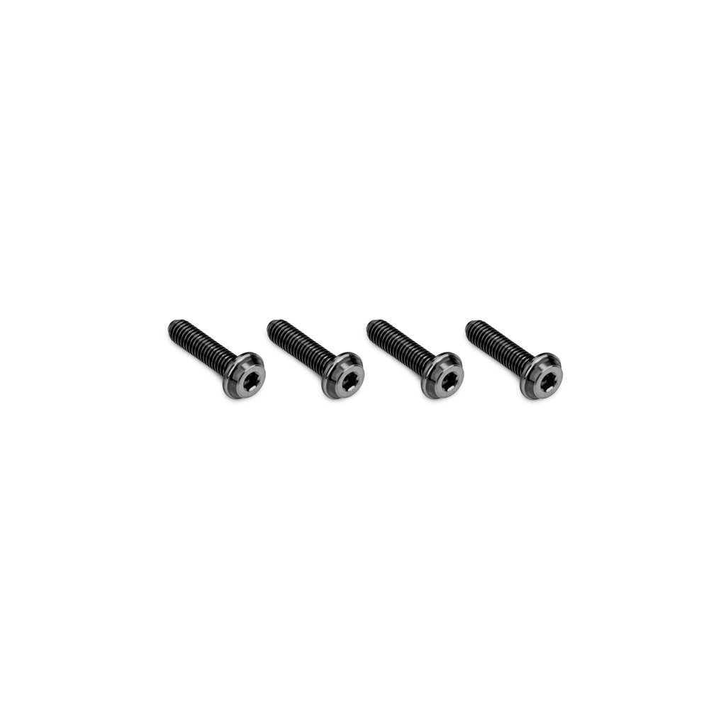 jConcepts 3x12mm Top Hat Titanium Screw -Stealth Black - 4pc (JC5040-2)