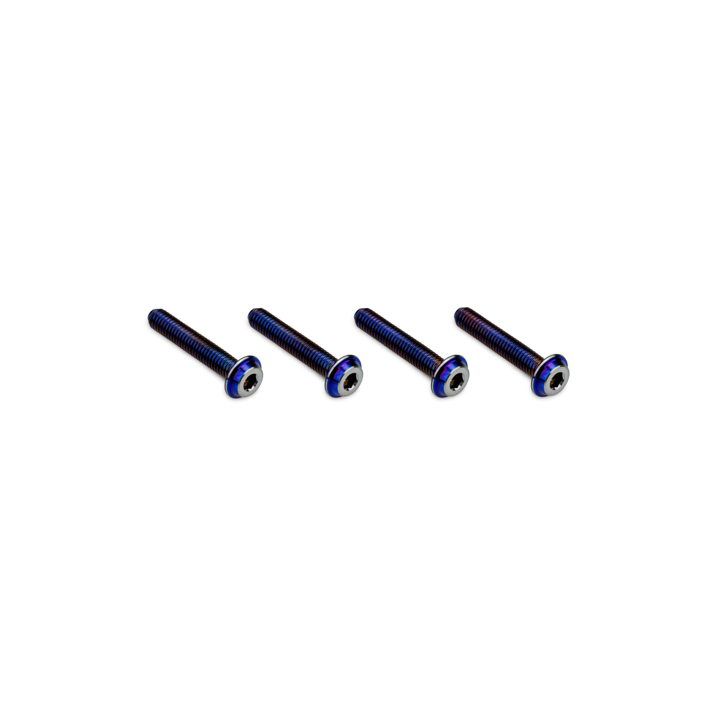 jConcepts 3x16mm Top Hat Titanium Screw - Burnt Blue - 4pc (JC5042-1)