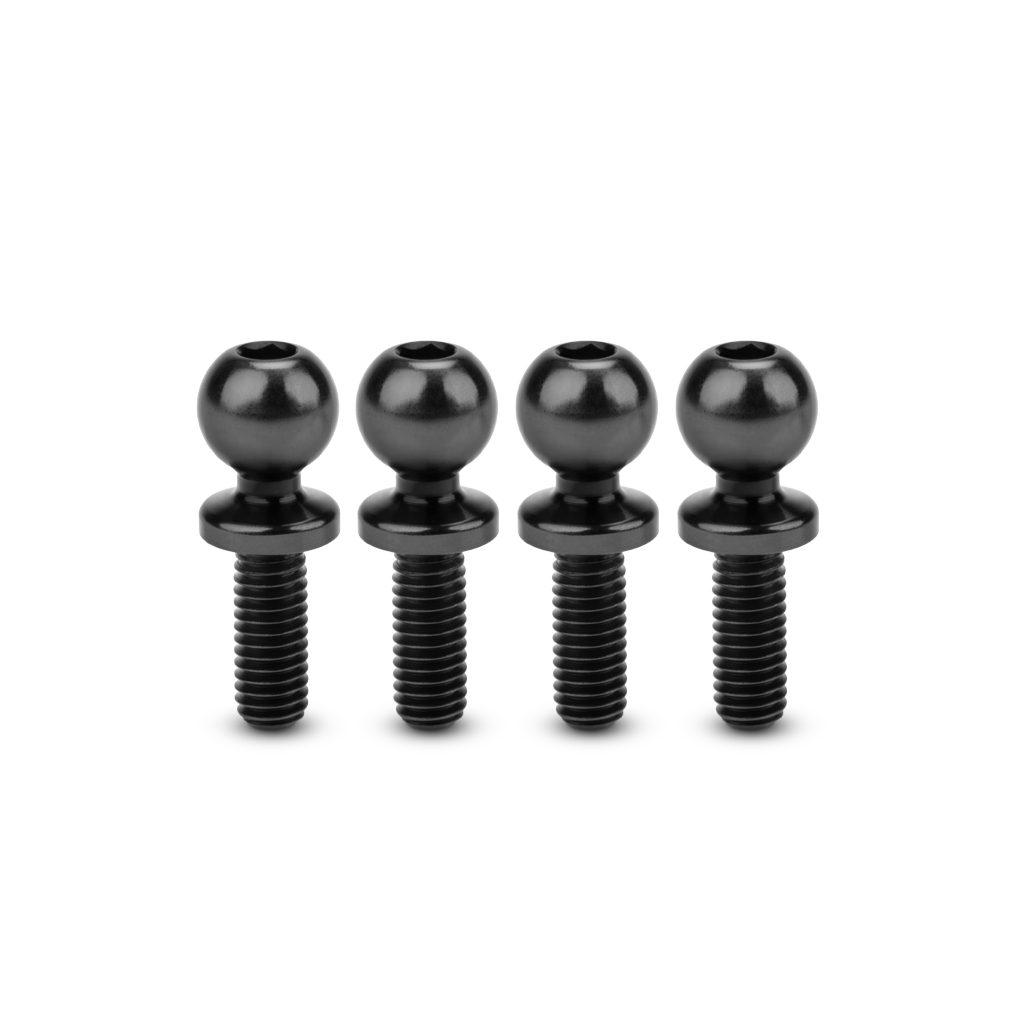 jConcepts JCI 5.5 x 8mm Revolved Ti Ball-Stud Back 4pc (JC5133-2)