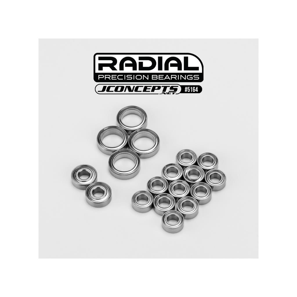 jConcepts RC10B7 Radial Ceramic Primary Bearing Set - 18pc  (JC5164)