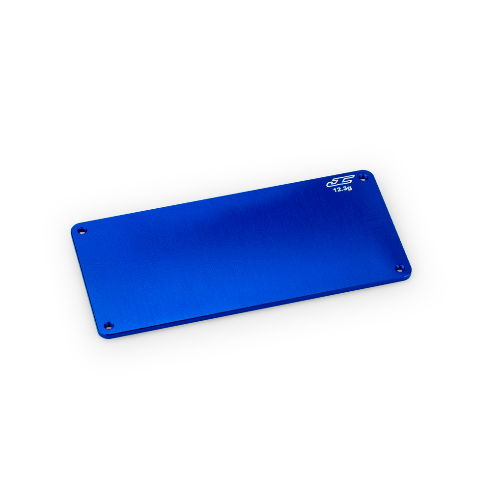 jConcepts RC10B7 Aluminum Electronics Plate 12.3g - Blue (JC5193-1)