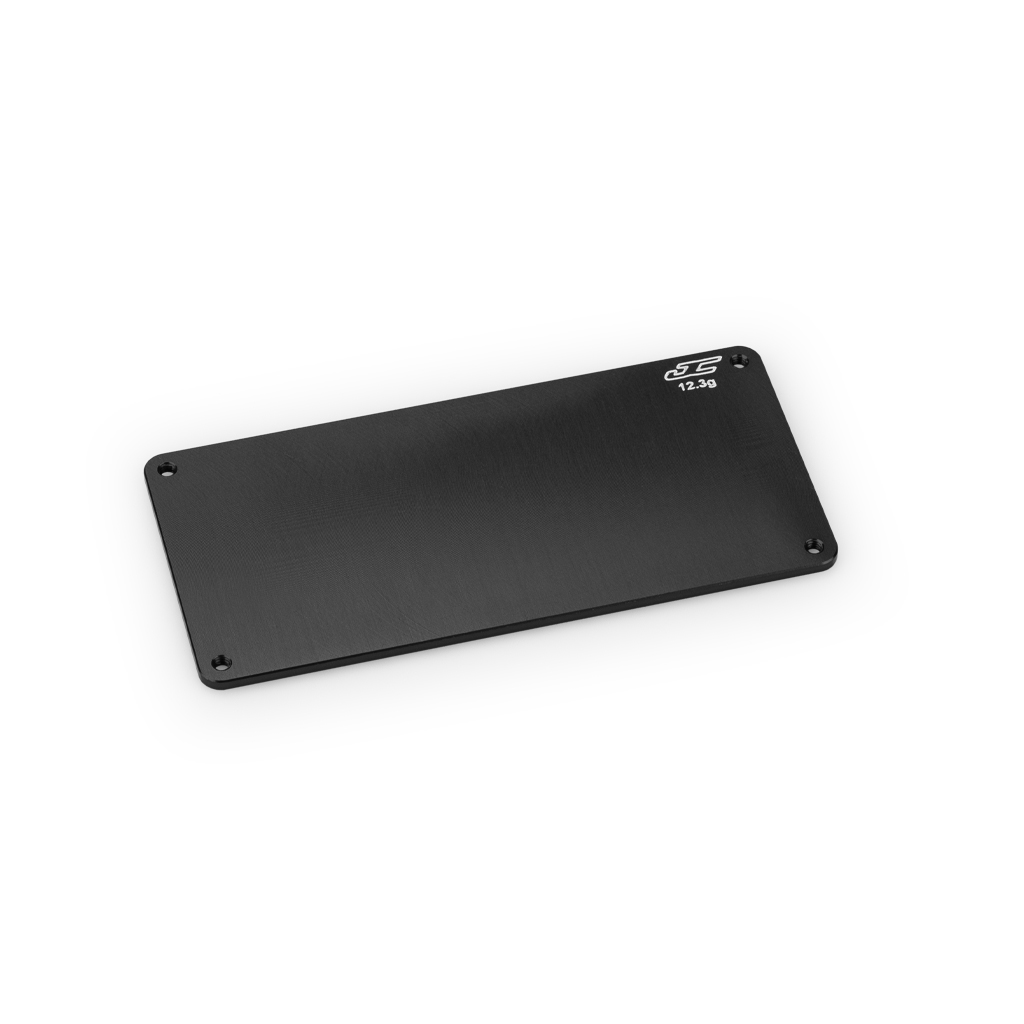 jConcepts RC10B7 Aluminum Electronics Plate 12.3g - Black  (JC5193-2)