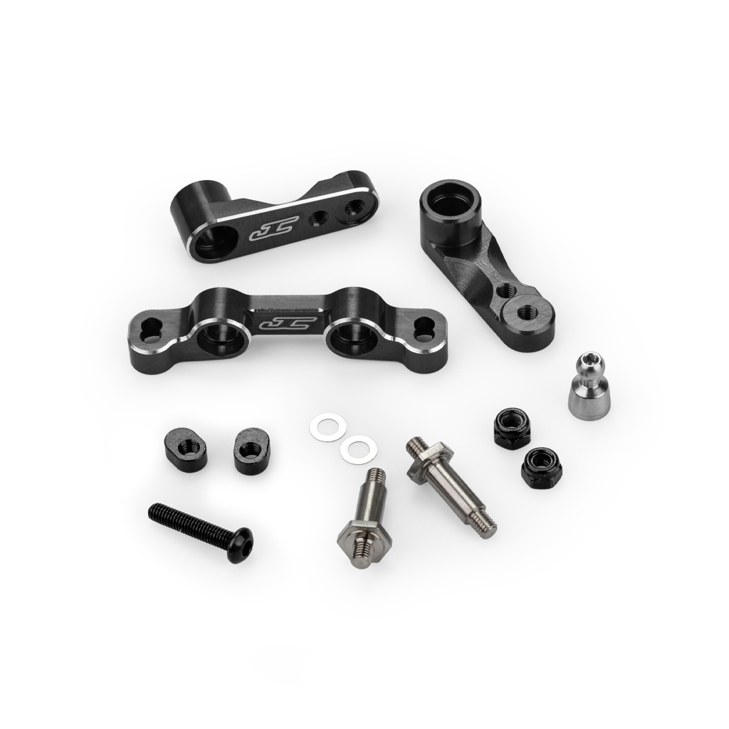 jConcepts RC10B7 | RC10B7D Steering Kit - Black (JC5209-2)