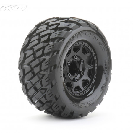 Jetko EX Tyre MT Rockform Black Wheel 2.8 Hex 12,14,17mm (2)&quot; (JK2803CB)