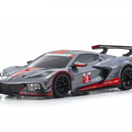 Kyosho Mini-Z RWD Corvette C8-R Gun Metal/Red (K.32356GMR)