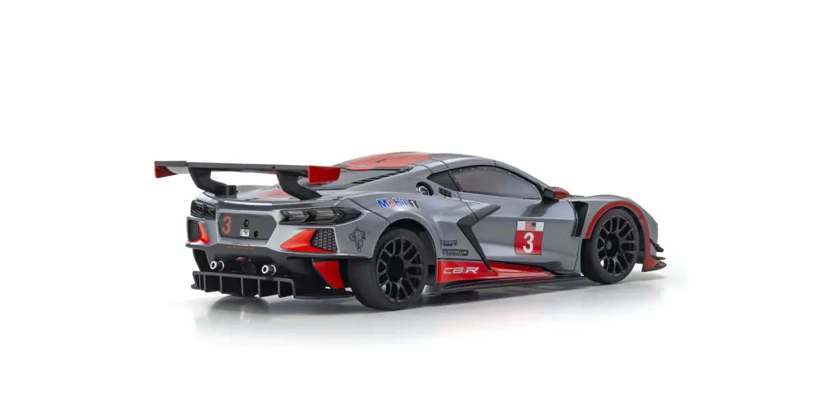 Kyosho Mini-Z RWD Corvette C8-R Gun Metal/Red (K.32356GMR)