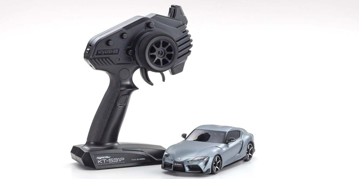 Kyosho Mini-Z AWD Toyota GR Supra Matte Storm - Grey Metallic (K.32619GM)