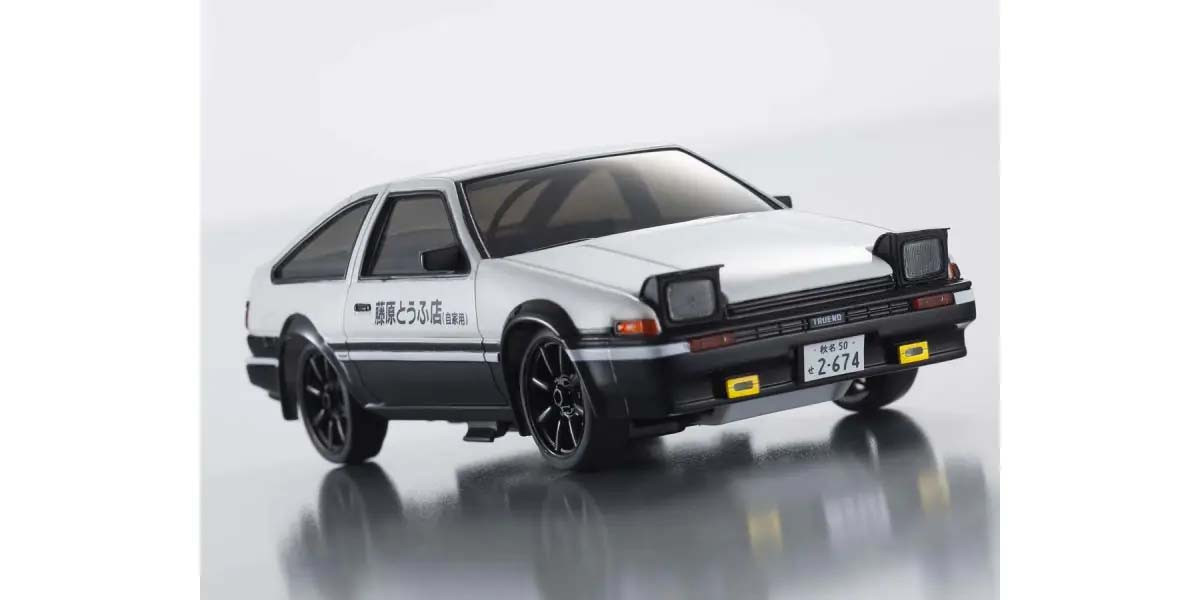 Kyosho First Mini-Z 1:28 Initial-D Toyota Sprinter Trueno AE86 WH/BK (K.66601A)
