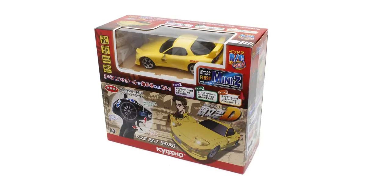 Kyosho First Mini-Z 1:28 Initial-D Mazda RX-7 FD3S Yellow (K.66603A)