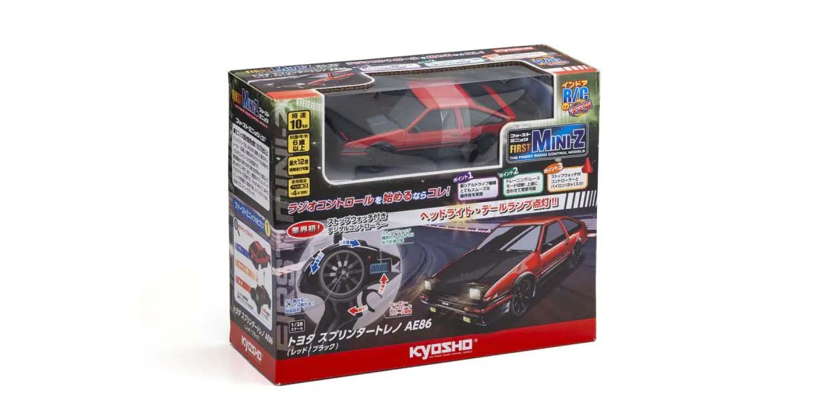 Kyosho First Mini-Z 1:28 Toyota Sprinter Trueno AE86 RD/BK (K.66613A)