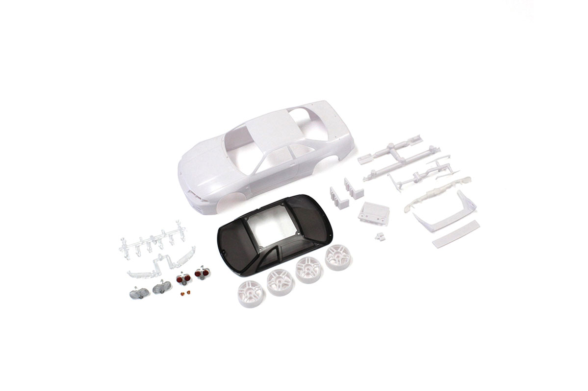Kyosho Bodyshell Nissan Skyline R33 Mini-Z + 4WD Rims (White Body) (K.MZN182)