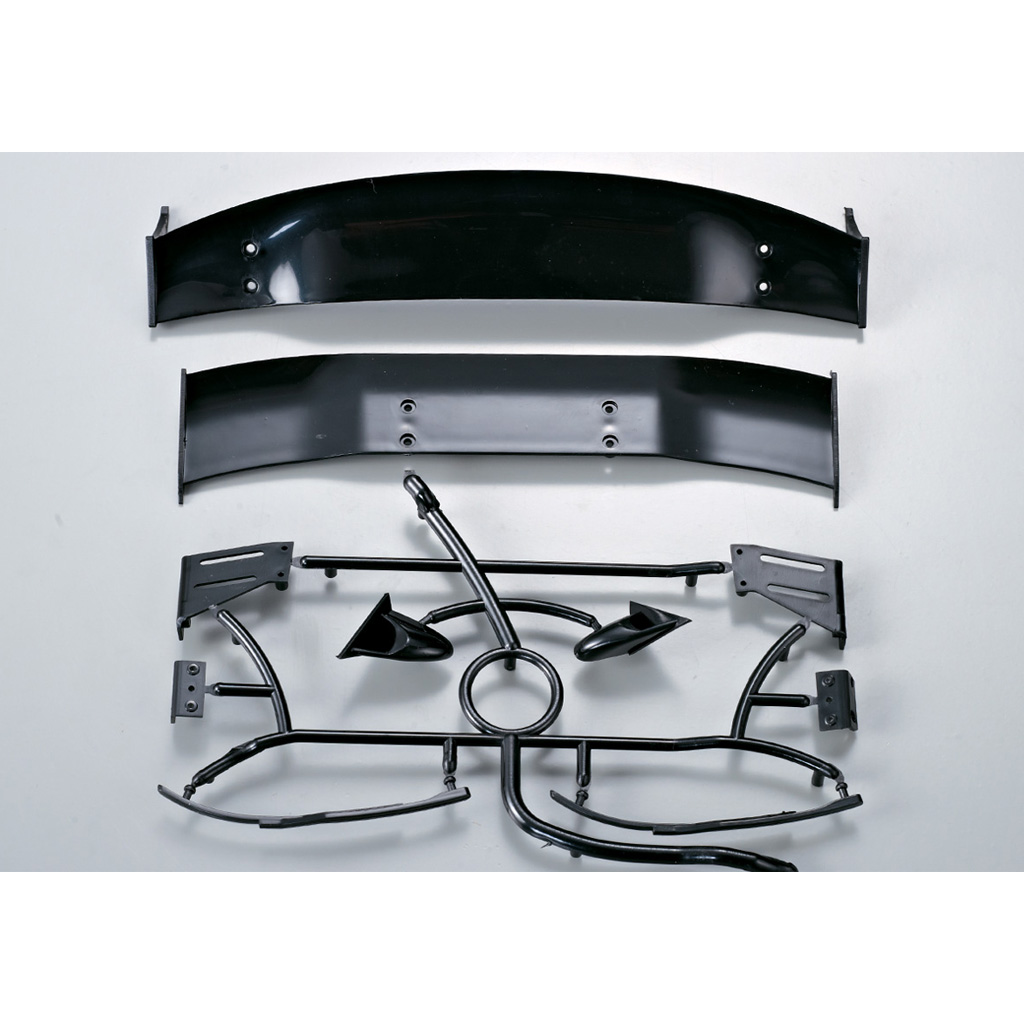Killerbody 1:10 Moulded Rear Wing, Wiper &amp; Mirror Set (KB48128)