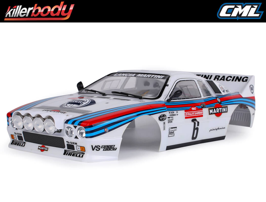 Killerbody Lancia 037 190mm Finished Body Rally Group B (KB48840)