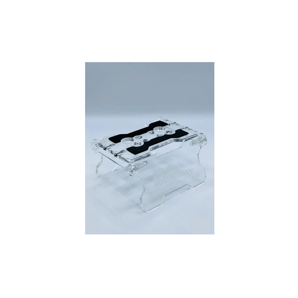 Klinik RC Folding RC Car Stand 1/8th - 1/10th - Clear (KLN-RC-FLD-RC-CLR)