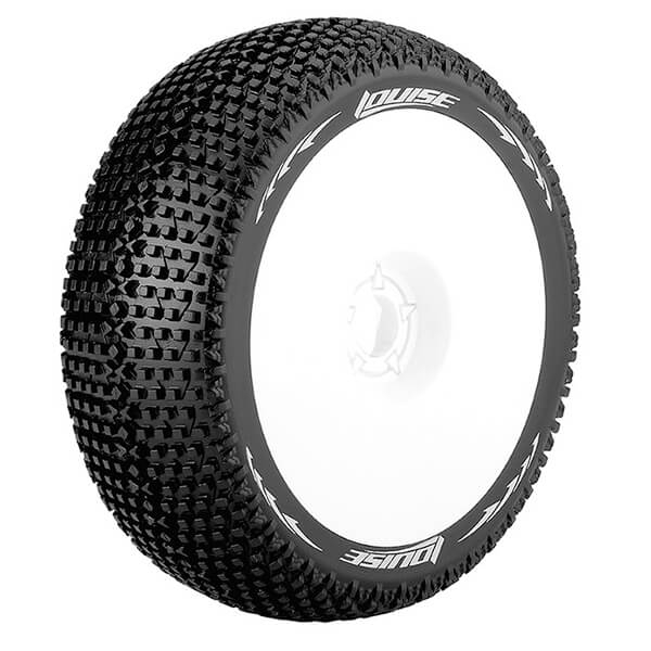 Louise RC B-Turbo 1:8 Fr/Rr Super Soft Hex 17mm White (L-T3104VW)