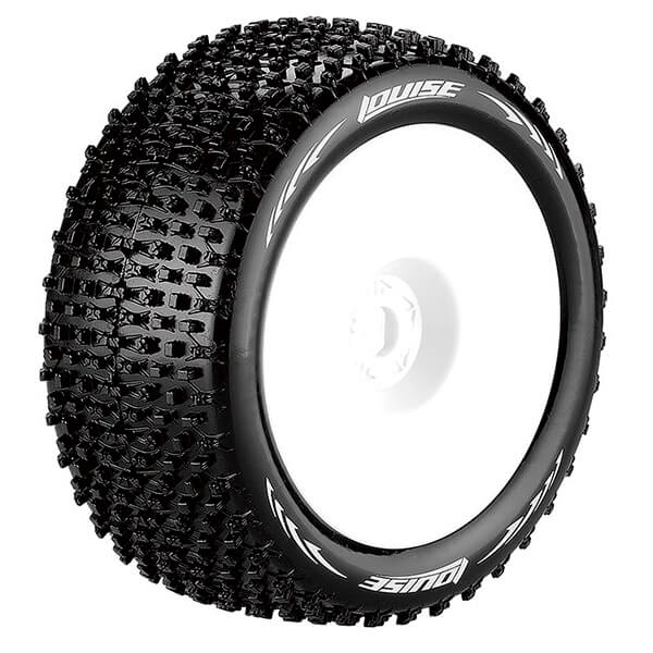 Louise RC T-Pirate 1:8 Fr/Rr Super Soft 1/2&quot; Offset White (L-T3134VWH)