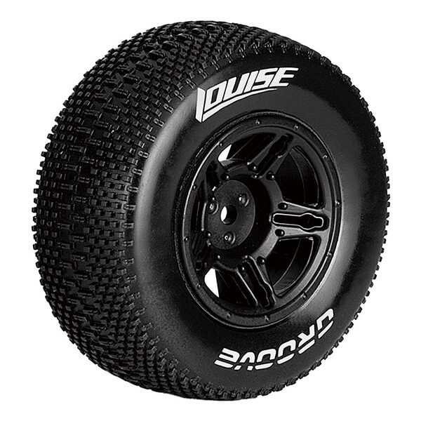 Louise RC SC-Groove 1:10 Rr Super Soft Slash Rr , Slash 4x4 Black (L-T3146VBTR)