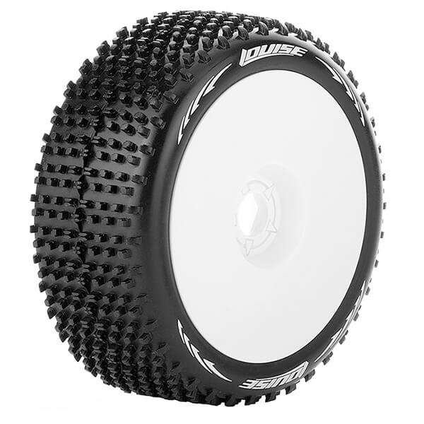 Louise RC B-Hornet 1:8 Fr/Rr Soft Hex 17mm White (L-T3150SW)
