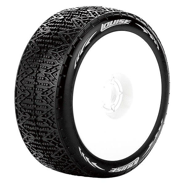 Louise RC B-Phantom 1:8 Fr/Rr Soft Hex 17mm White (L-T3152SW)