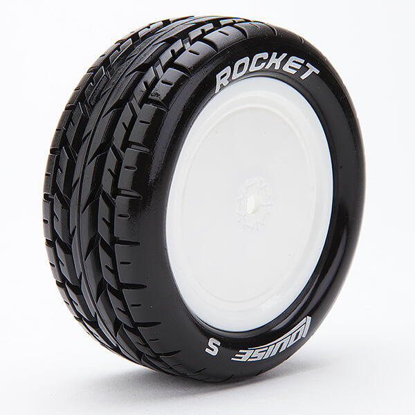 Louise RC E-Rocket 1:10 4wd/Fr Soft Kyosho Hex 12mm White (L-T3186SWKF)