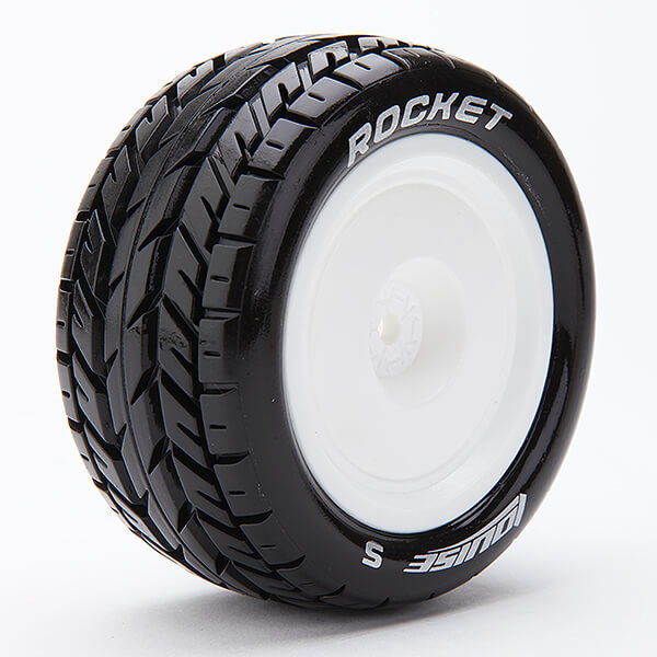Louise RC E-Rocket 1:10 4wd/Rr Soft Kyosho Hex 12mm White (L-T3188SWKR)