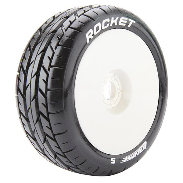 Louise RC B-Rocket 1:8 Fr/Rr Soft Hex 17mm White (L-T3190SW)