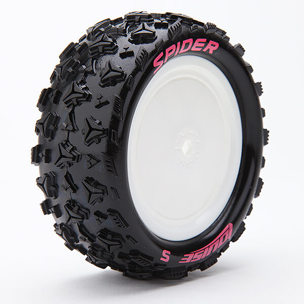 Louise RC E-Spider 1:10 4wd/Fr Soft Kyosho Hex 12mm White (L-T3198SWKF)
