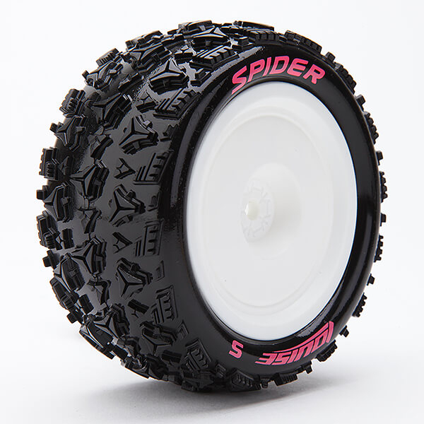 Louise RC E-Spider 1:10 4wd/Rr Soft Kyosho Hex 12mm White (L-T3200SWKR)