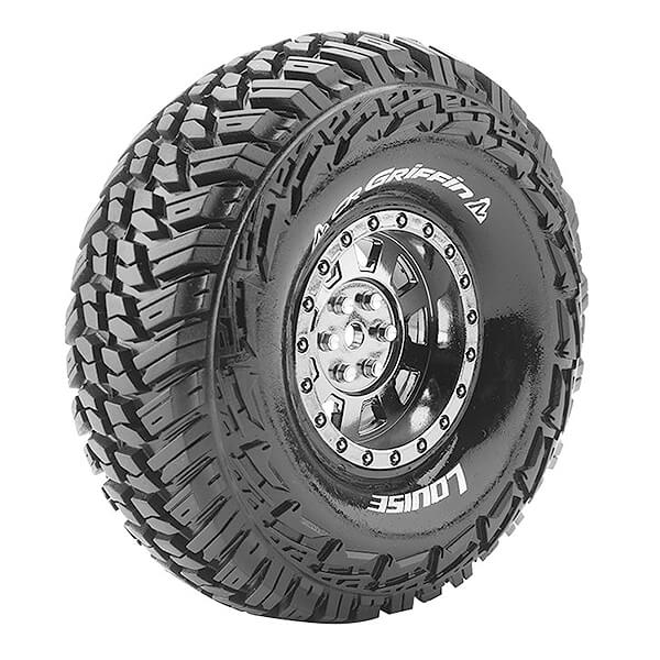 Louise RC CR-Griffin 1:10 Super Soft Black Chrome Hex 12mm (L-T3230VBC)