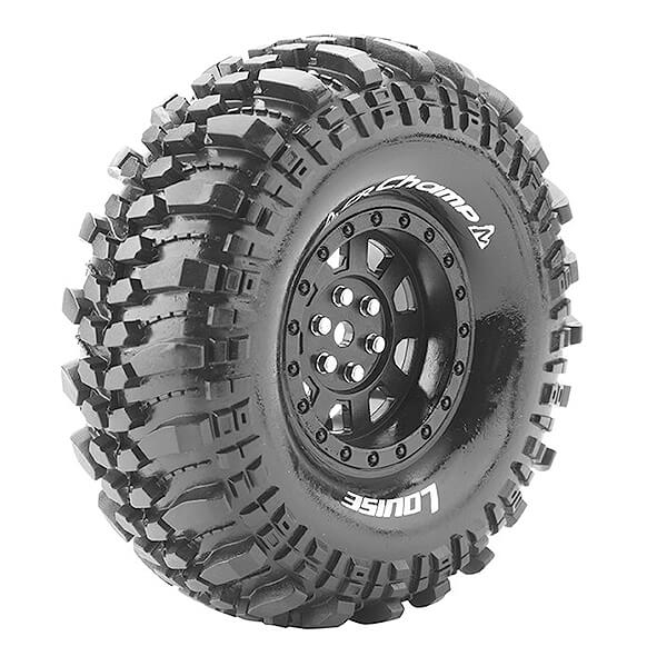 Louise RC CR-Champ 1:10 Super Soft Black Hex 12mm (L-T3231VB)