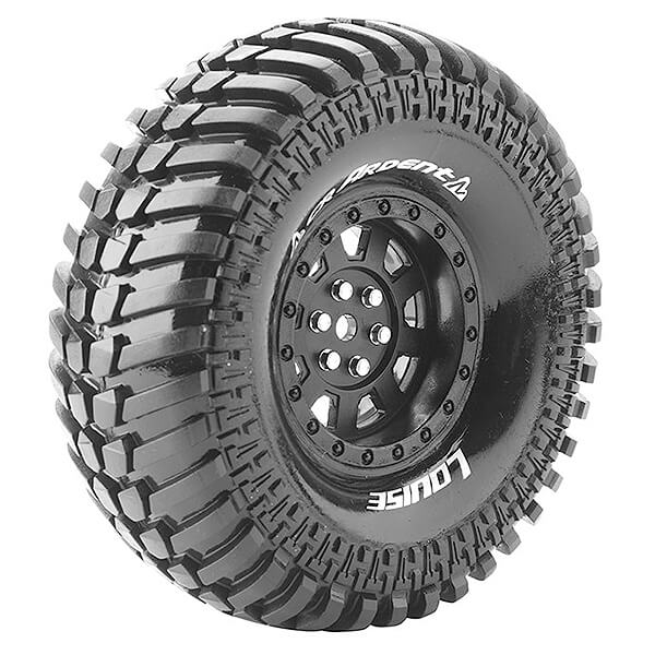 Louise RC CR-Ardent 1:10 Super Soft Black Hex 12mm (L-T3232VB)
